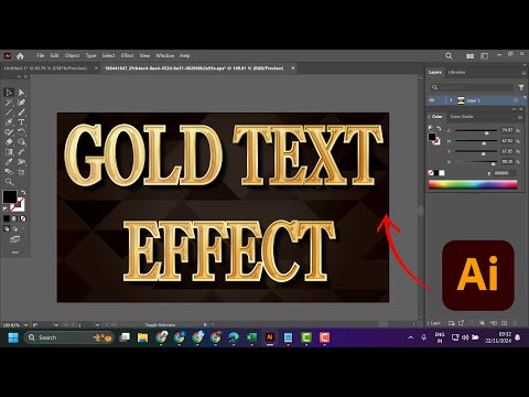 Easy Way To Create a Gold Text Effect in Photoshop Tutorials For Beginner's   Step By Step