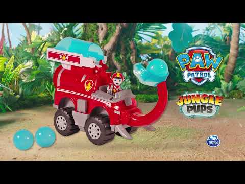 Spin Master PAW PATROL transporto priemonė Jungle Pups Marshalls Deluxe Elephant , 6068023 video