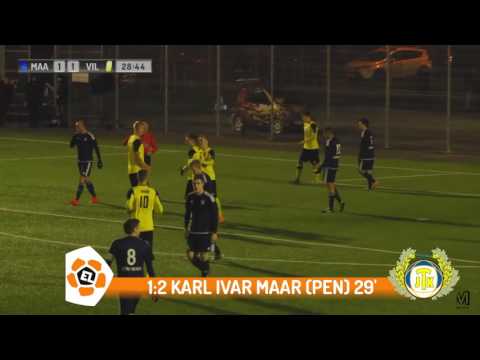 33. voor: Maardu Linnameeskond - Viljandi JK Tulevik 2:6 (1:4)