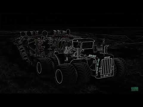 Big Bud Tractor Color Edge effect