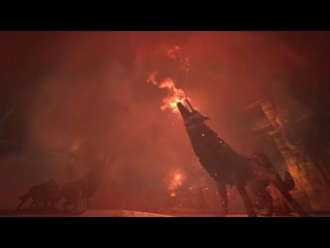 Dragon's Dogma: DA Lv36 Fighter vs Hellhounds+Lich+Evil Eye (solo/hard mode)