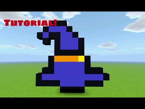 Minecraft Tutorial: How To Make A Spooky Scary Witches Hat