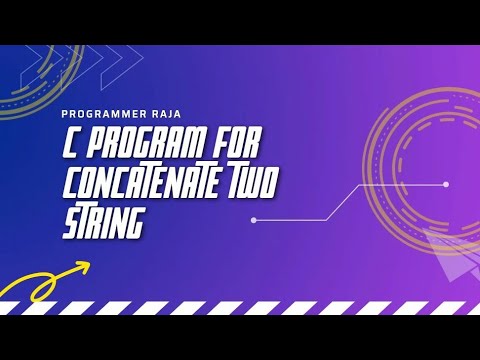 C Program For Concatenate Strings Using Pointer Tutorial 30
