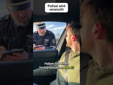 Verbandskasten-scherz an der Polizei 😂