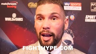 TONY BELLEW TELLS TYSON FURY "I'M HAPPY TO DANCE"; EAGER TO FACE HIM IMMEDIATELY AFTER HAYE REMATCH