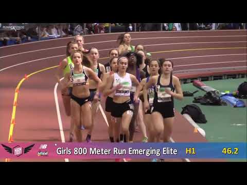 New Balance Nationals Indoor   Videos   Girls 800m Emerging Elite Section 1   New Balance Nationals