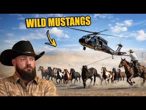 Rescuing 34 Wild Mustangs With My Blackhawk