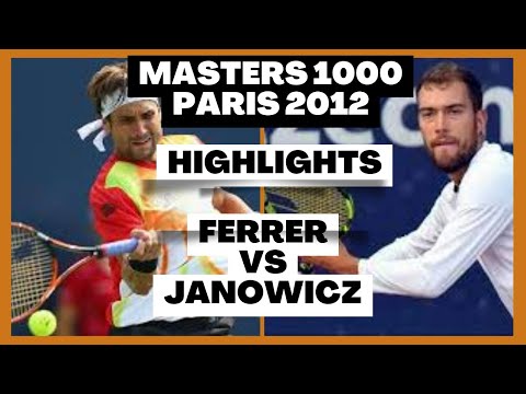 Highlights Ferrer vs Janowicz - Masters 1000 Paris 2012 #tennis #atp #tennislover