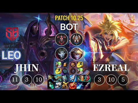 SB Leo Jhin vs Ezreal Bot - KR Patch 10.25
