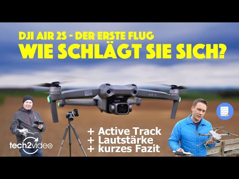 DJI Air 2S: Erster Flug - 2x Air 2S im Test / Active Track im Wald / Zoom mit tech2video - deutsch