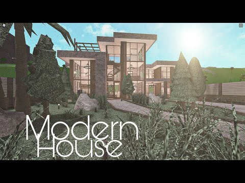 BLOXBURG: Modern Summer Family Mansion Speedbuild