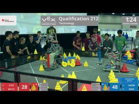 2018 VRC Tech Q212 - 315Z 6671X vs 1492W 929H - 118 to 85