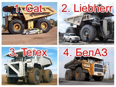 The world's biggest mininig dump trucks Belaz and Terex in RMU Banovići