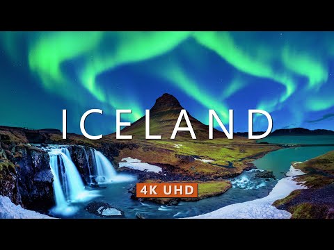 ICELAND NATURE in 4K UHD Drone Film + Relaxing Piano Music for Stress Relief, Sleep, Spa, Yoga, Cafe