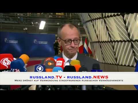 Merz drängt auf Verwendung eingefrorener russischer Vermögenswerte Merz drängt auf Verwendung eingefrorener russischer Vermögenswerte