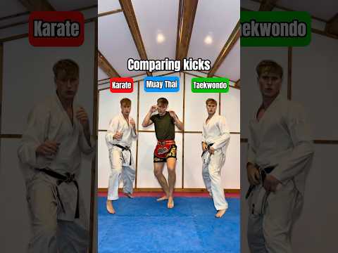 Comparing kicks from different arts…