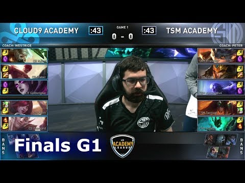 C9A vs TSMA - Game 1 | LCS Academy Spring 2019 Finals |  Cloud 9 Academy vs TSM Academy G1