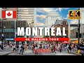 Street Life In Montreal Walking Tour Of St Catherine Street Canada City Walk 4K HDR 60fps