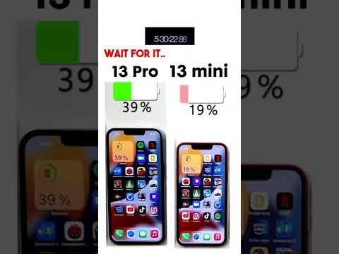 iPhone 13 Pro vs. iPhone 13 mini Battery Test 🔋Subscribe for more 🫶🏼
