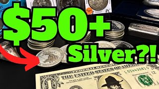 $50+ Silver?! Spot Price EXPLODING!! To the moon!
