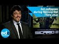 SICARIO 2: Set collapses during Benicio Del Toro chat