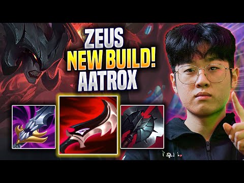 ZEUS TRIES NEW AATROX BUILD! - T1 Zeus Plays Aatrox TOP vs Rengar! | Preseason 2023