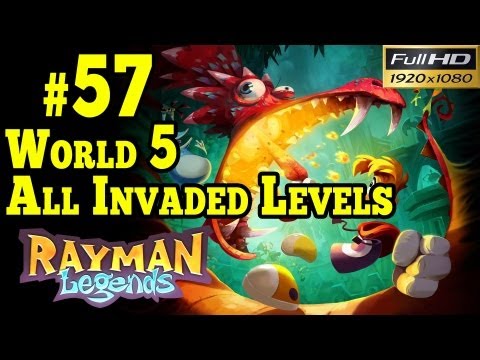 Rayman Legends Walkthrough - Olympus Maximus - All Invaded Level Runs 1080p)