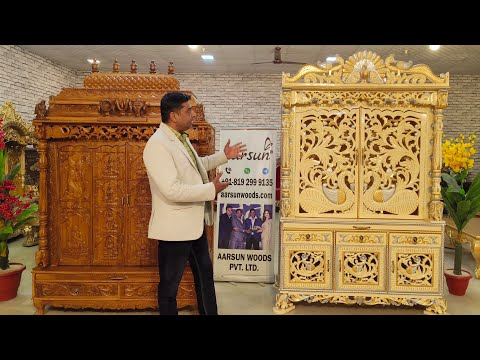 Modern Wooden Temple Design for Home Video