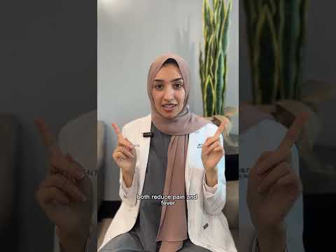 Acetaminophen VS Ibuprofen 💊 #medicine #tylenol #motrin #advil #excedrin