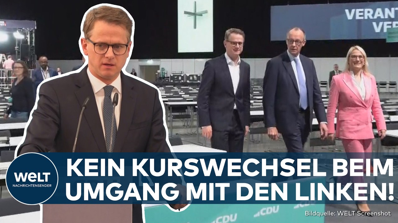 CDU SCHLIESST ZUSAMMENARBEIT MIT LINKEN AUS: Linnemann bleibt hart - Antisemitismus großes Problem!
