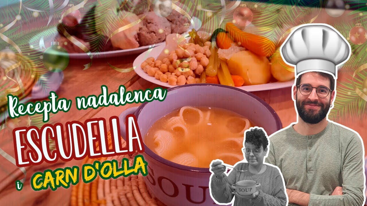 Fácil y rápida 👨🏻‍🍳 𝐄𝐒𝐂𝐔𝐃𝐄𝐋𝐋𝐀 𝐈 𝐂𝐀𝐑𝐍 𝐃'𝐎𝐋𝐋𝐀 🍲🤤 Receta navideña tradicional🎄 SUBTÍTULOS