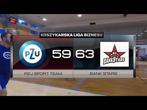PZU Sport Team vs Bank Stars - XV kolejka - I Liga Warszawa - Koszykarska Liga Biznesu