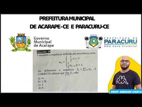 ESPECÍFICA DE ACARAPE-CE E PARACURU-CE QUESTÃO 28 #consulpam #math  #paracuru #concurso #acarape