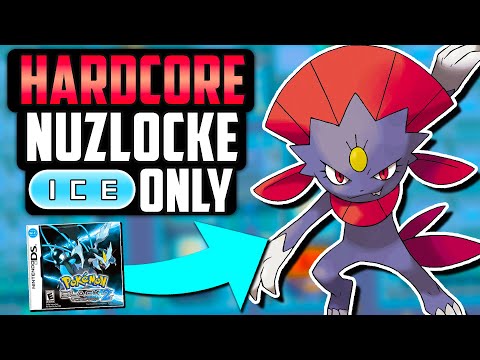 CAN I BEAT A POKÉMON BLACK 2 HARDCORE NUZLOCKE WITH ONLY ICE TYPES!? (Pokémon Challenge)