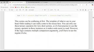 Download the video "Javascript - My learning - logical statements"