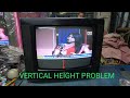 LG CRT TV Vertical Picture Height Problem Solution Repair