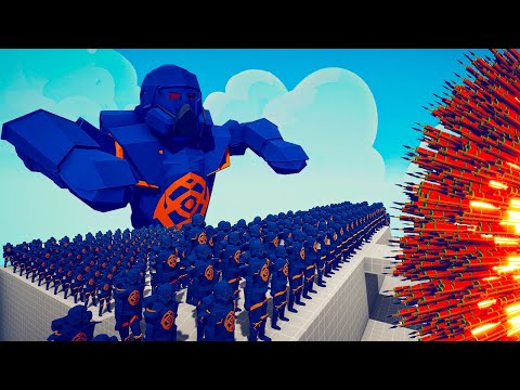 100x SPACE MARINE + 3x GIANT vs 3x EVERY GOD   Totally Accurate Battle Simulator TABS