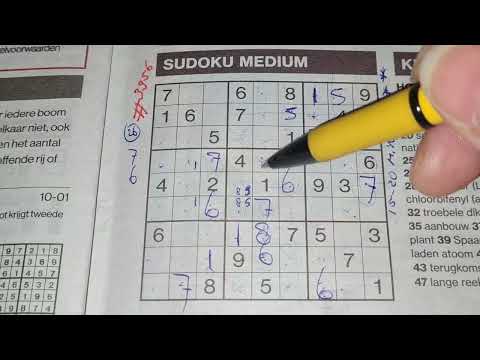 Full Lockdown, day no. 023. (#3956) Medium Sudoku puzzle 01-10-2022