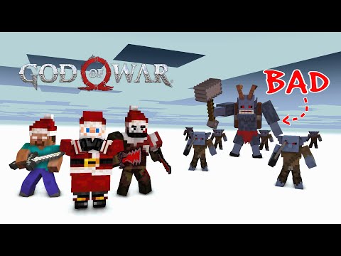 GOD OF WAR STICK WAR CHRISTMAS - MINECRAFT