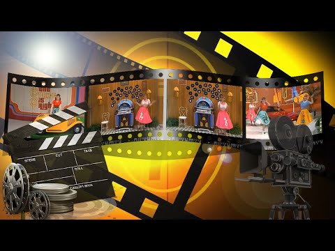 Dian Parkinson, Janice Pennington, and Holly Hallstrom in a 50's theme showcase