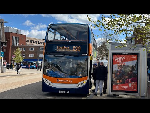 Bus Route X20 Solihull Town Centre Stratford upon Avon   4K
