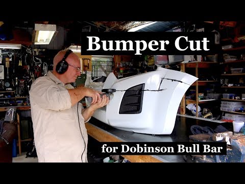 BUMPER CUT, required for the Dobinson Bull Bar. Always hard to cut you pride and joy. Wayne Groomes