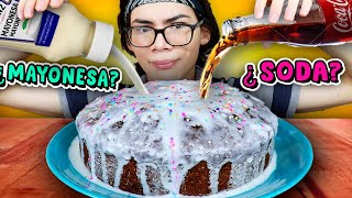 HICE UN PASTEL DE ¿MAYONESA Y COCA-COLA?  🍰😱  ¿Sabe Bien? ¿Será Posible?