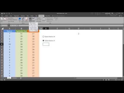 Configuring Form Control Option Buttons in Excel