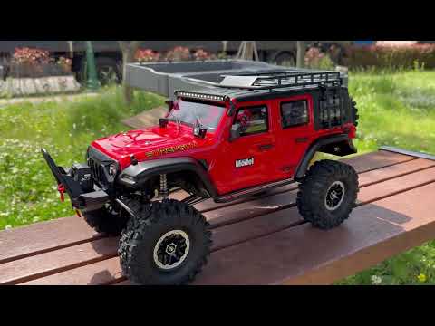 WLtoys Jeep Rubicon | 1/10 Scale RC car | Unboxing & Off-road Drive