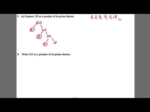 GCSE Revision Video 15 - Product of Prime Factors