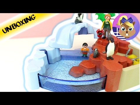 Συναρμολογούμε το σούπερ σετ Playmobil :Η μεγάλη πισίνα με τους πιγκουίνους στον ζωολογικό κήπο!