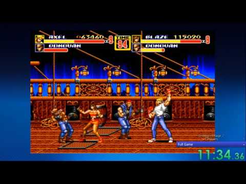 Street of Rage 2 / Speedrun -  2 Player / Easy - 43:00