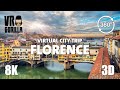 Florence Italy Guided Tour Virtual City Trip 8K 3D 360 Video Short