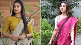 30 Amazing Office Wear Blouse Designs 2022|| Formal Saree Blouse Designs || Office Wear Blouses 2022